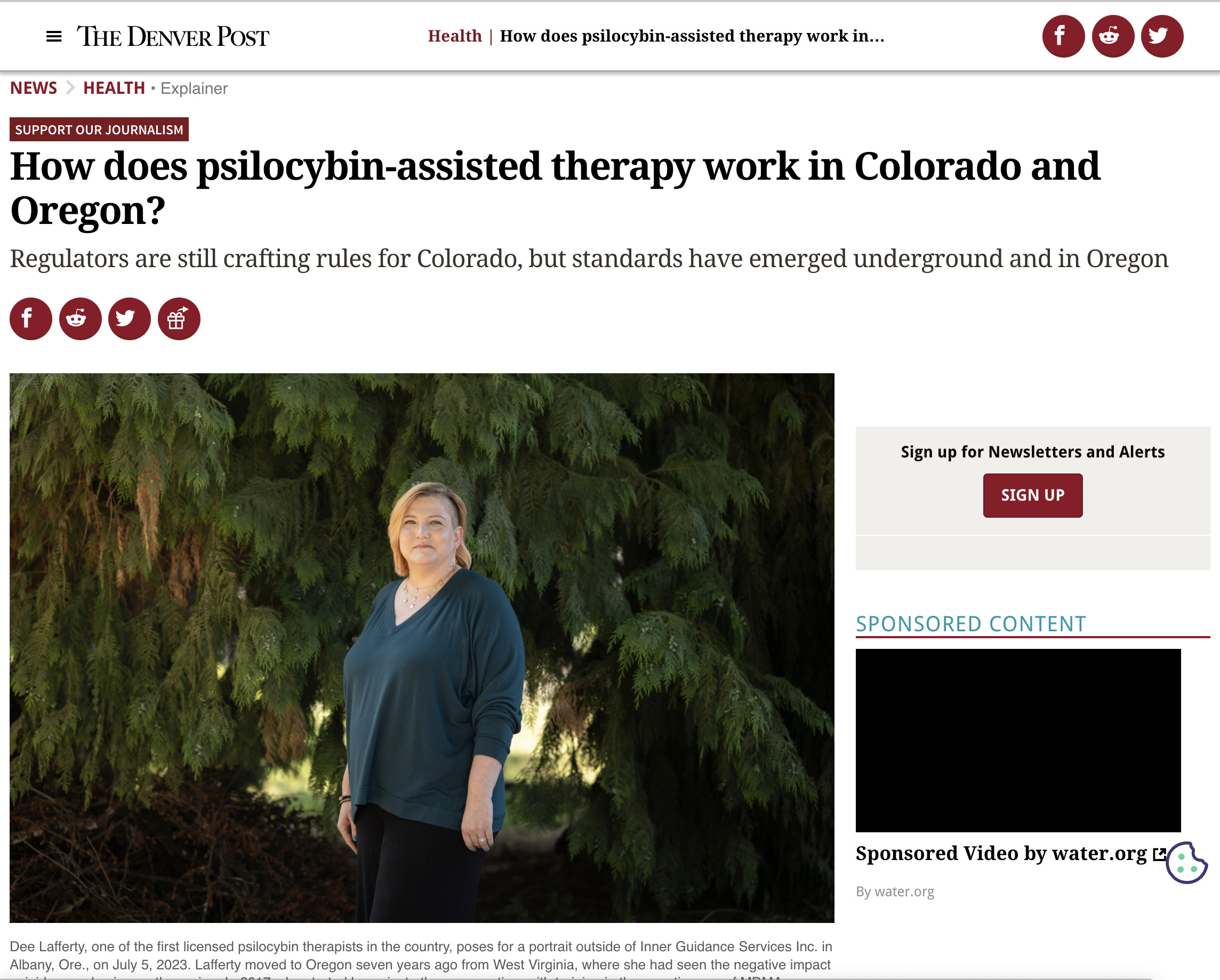 How does psilocybin-assisted therapy work in Colorado and Oregon?